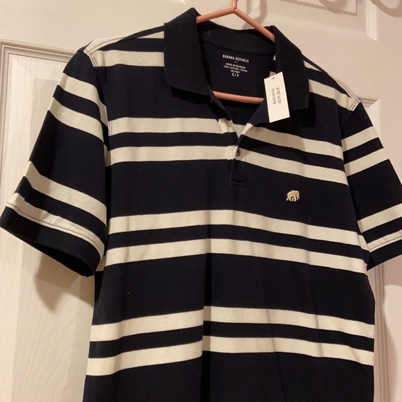 Men’s Banana Republic Cotton Striped Polo Size S - Picture 3 of 9